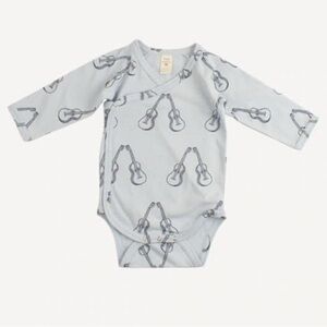 Kate Quinn 100% Organic Cotton Long-Sleeved Guitar Onesie